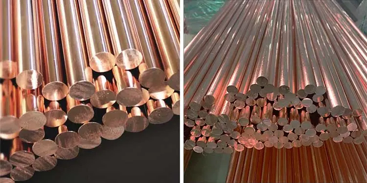 Quadrato di T1/T2/Tp1/Tp2 C10100/C10200/C10500/C10700/C11000/Rod Copper Bar di rame rotondo