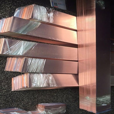 il rame decorativo lucidato Cuzn37 dell'ottone dello strato del rame di 8in x di 4in placca 1 spessore 2 3 6