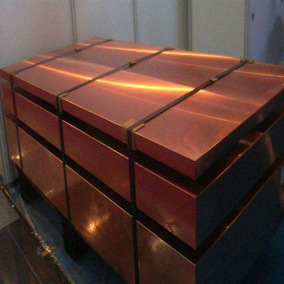 Strato rosso sottile 0.8mm del piatto di rame di H65 H62 C1100 a 55mm 1500X 3050 millimetri
