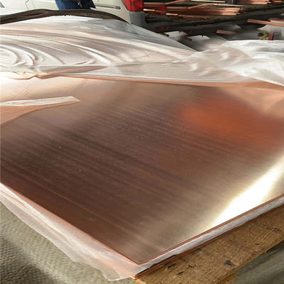 Strato rosso sottile 0.8mm del piatto di rame di H65 H62 C1100 a 55mm 1500X 3050 millimetri