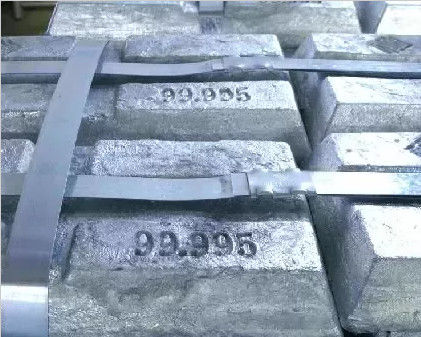 99,95% metallo bianco dei lingotti di superficie luminosi dello zinco