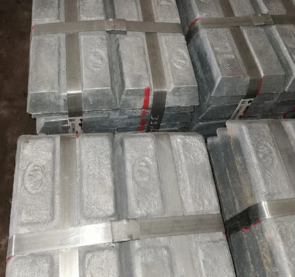 99,95% metallo bianco dei lingotti di superficie luminosi dello zinco