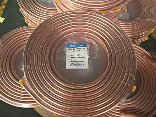Metropolitana di rame pura della ferita H65 22mm della bobina di rame livellata del tubo per il pancake