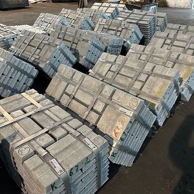 990,9% Ingot di zinco piombo di alta purezza per l'aviazione / elettronica