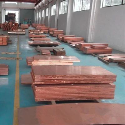 C17500 Piastra di leghe di rame 3 mm 5 mm 20 mm 99,99% di ottone